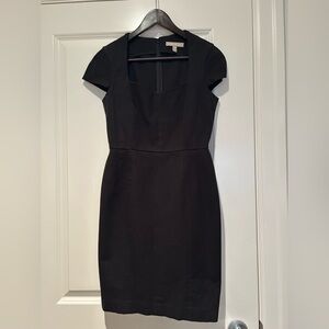 Banana Republic Sloan Black Cap Sleeve Dress